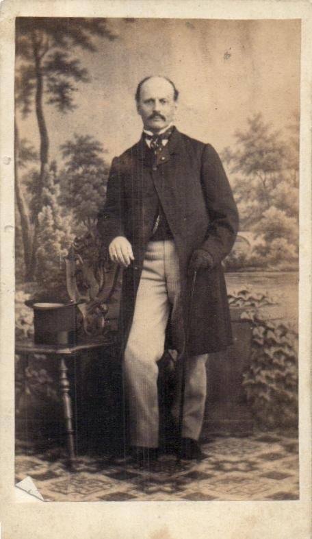 CDV - P. H. v/d Burght - Rynkade -Arnhem - zeer oude 1863, Gebruikt, Foto, Klederdracht, Ophalen of Verzenden