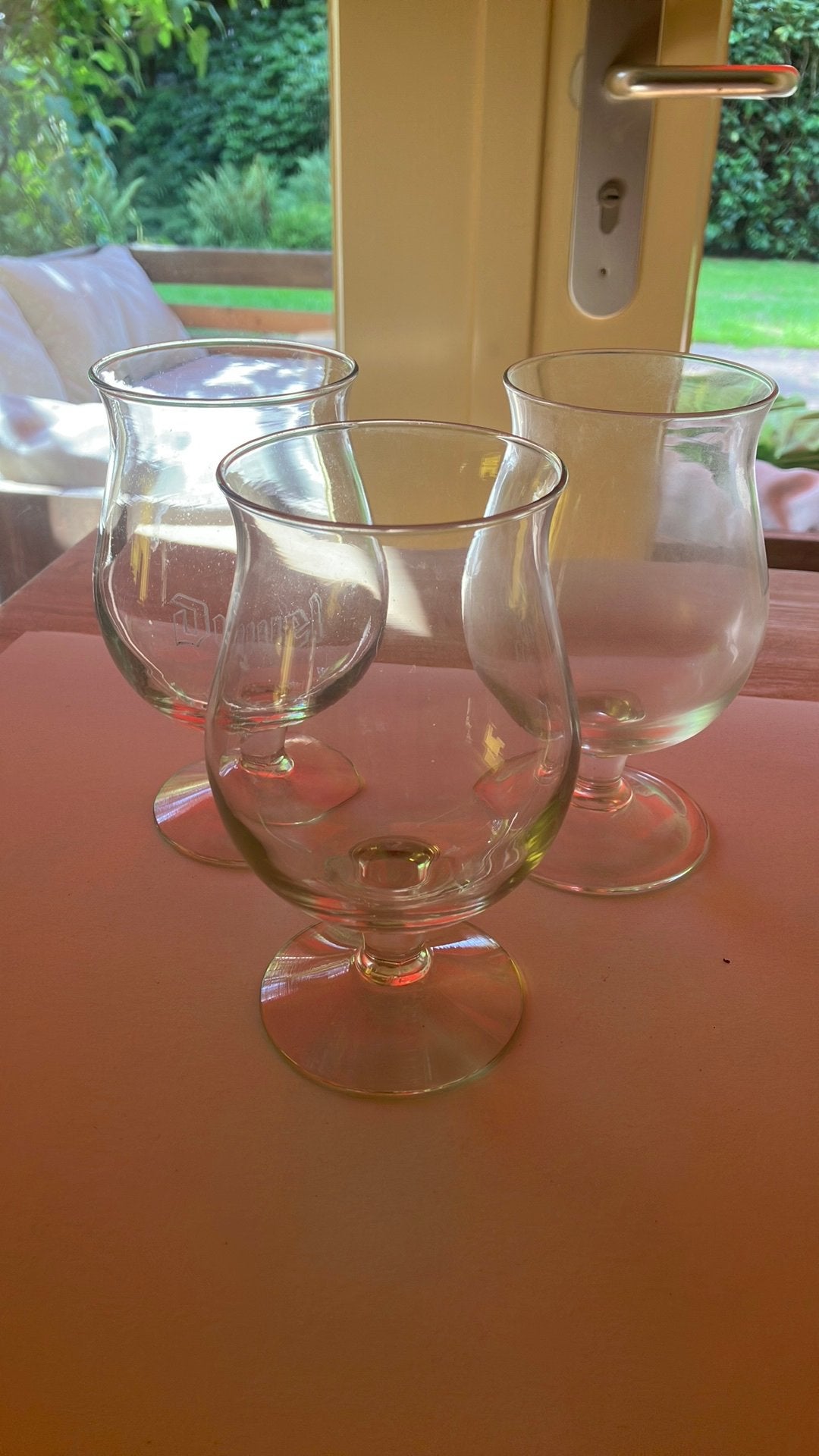3 bierglazen voor Duvel bier, Ophalen of Verzenden, Zo goed als nieuw, Bierglas