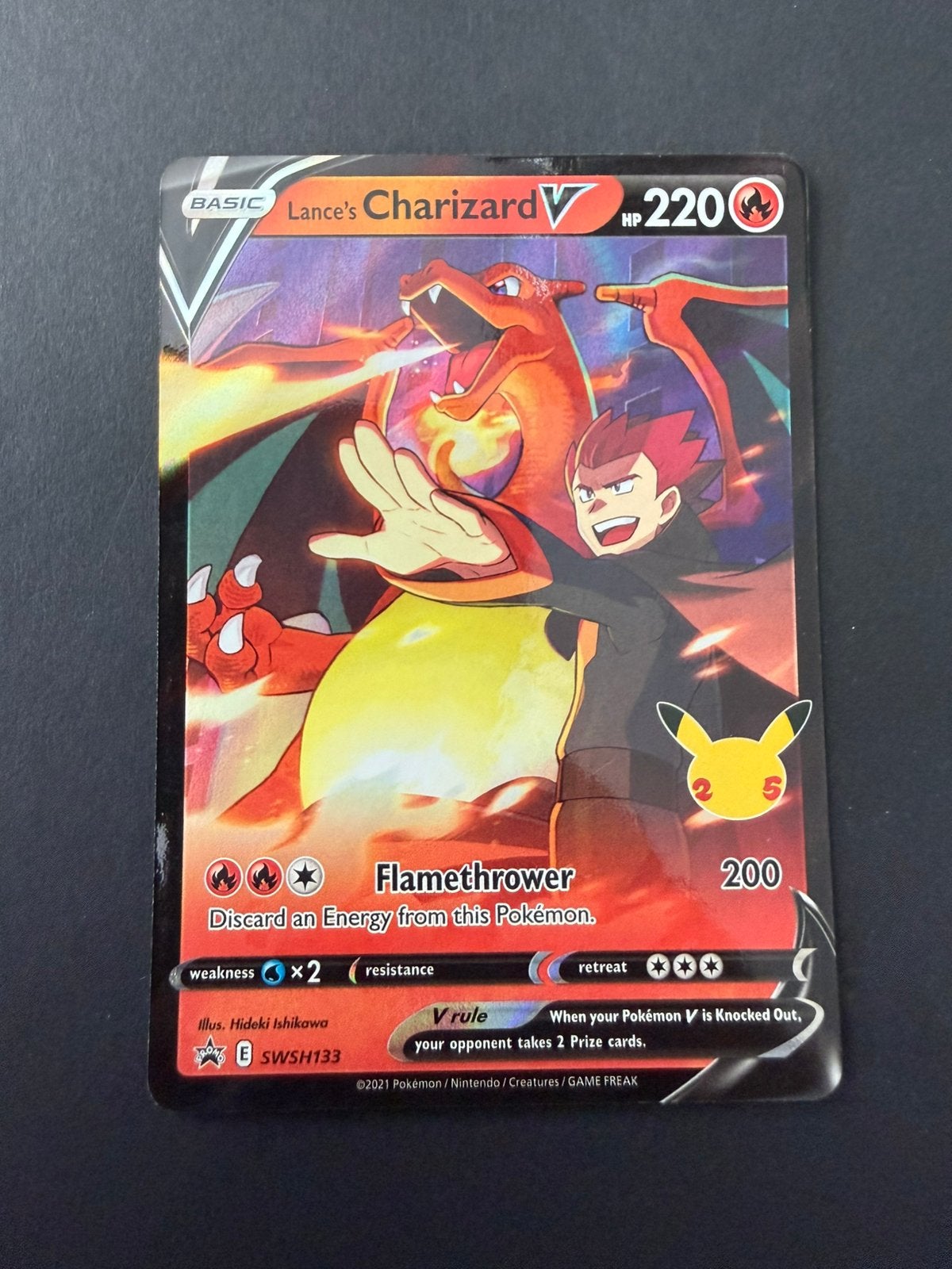 SWSH 133 Lance’s Charizard V, Hobby en Vrije tijd, Ophalen of Verzenden, Nieuw, Losse kaart
