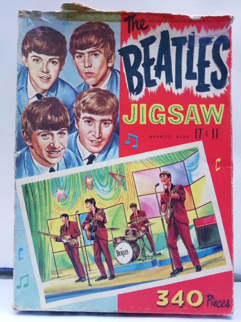 Collectors Item! The Beatles Jigsaw (340 pieces) uit 1963, Hobby en Vrije tijd, Denksport en Puzzels, Gebruikt, Legpuzzel, Minder dan 500 stukjes