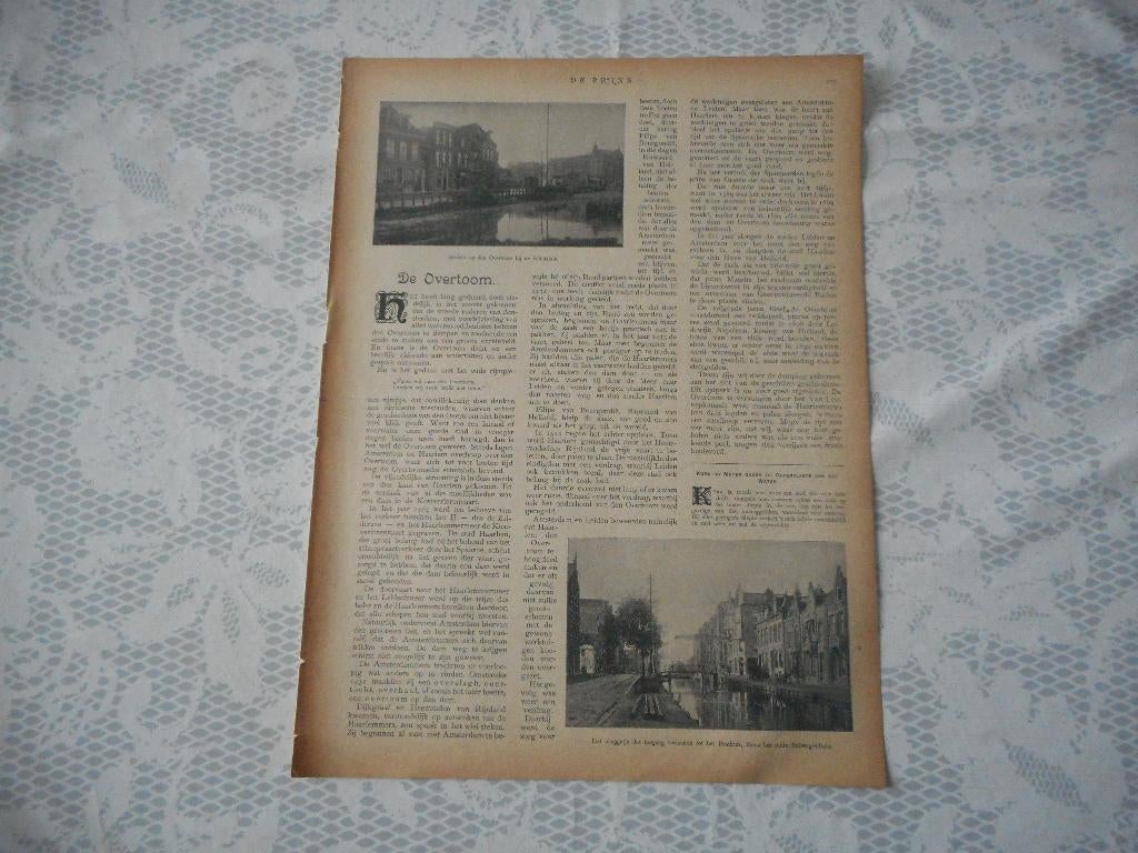 Amsterdam. De Overtoom. 1903., Ophalen of Verzenden, Voor 1920, Nederland, Knipsel(s)