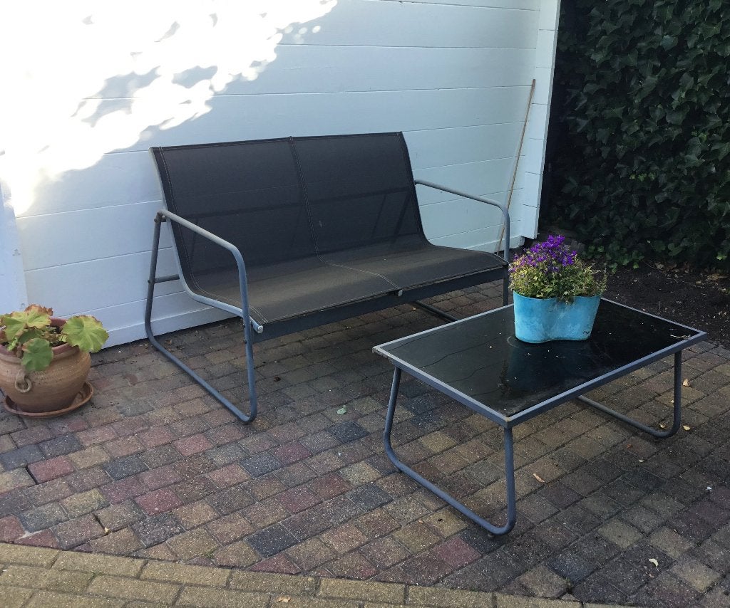 Tuinsetje, Tuin en Terras, Overige materialen, Gebruikt, Bank, Tuinset