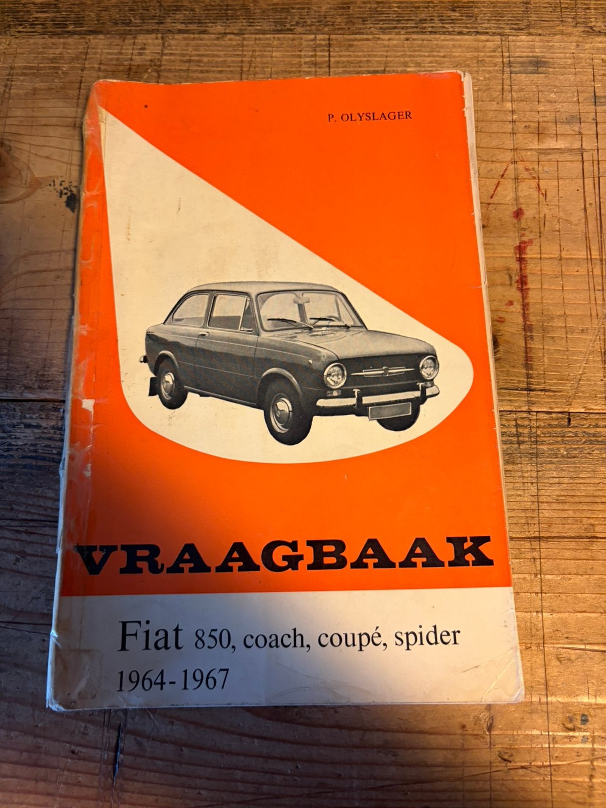 VRAAGBAAK Fiat 850, coach, coupé, spider 1964- 1967, Auto diversen, Handleidingen en Instructieboekjes, Ophalen