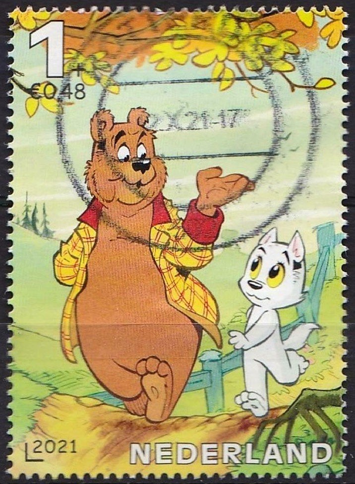 Kinderzegel 2021 - 1, Postzegels en Munten, Verzenden, Na 1940, Gestempeld