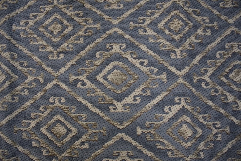 Leuk blauw vloerkleed Sun Kayoom 160 x 230 cm grafisch, 150 tot 200 cm, Ophalen of Verzenden, Crème, Rechthoekig