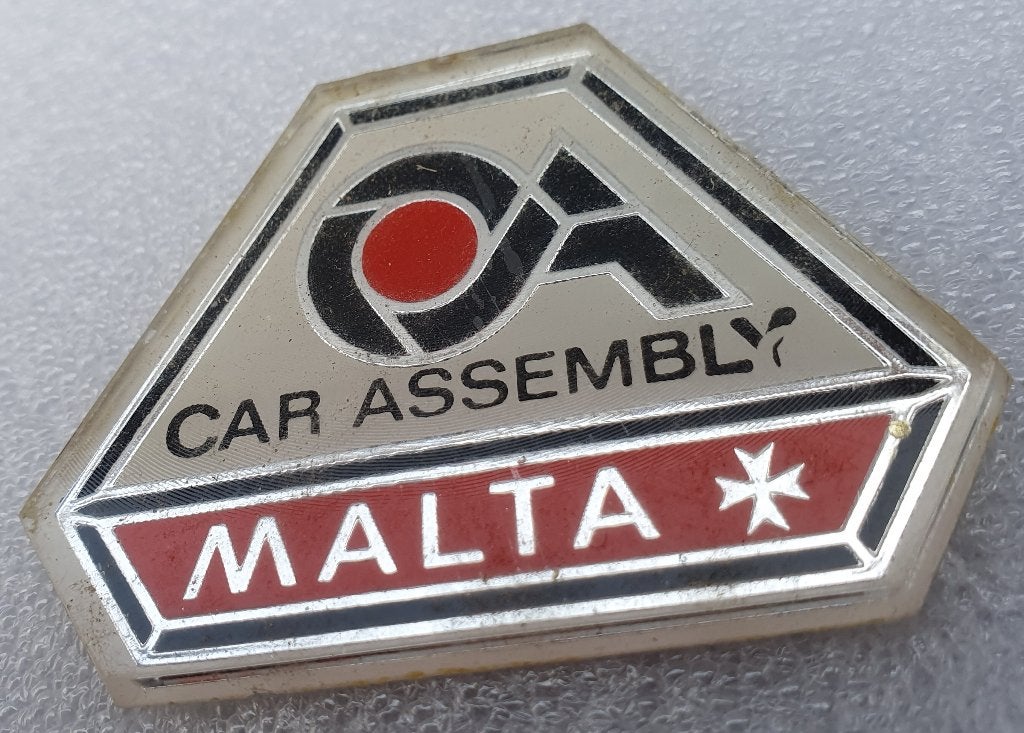 Plaquette car assembly Malta, Verzenden, Zo goed als nieuw, Auto's