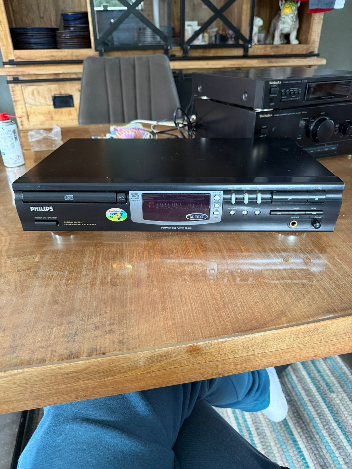 Philips cd speler met cd text CD 753, Ophalen of Verzenden, Zo goed als nieuw, Philips