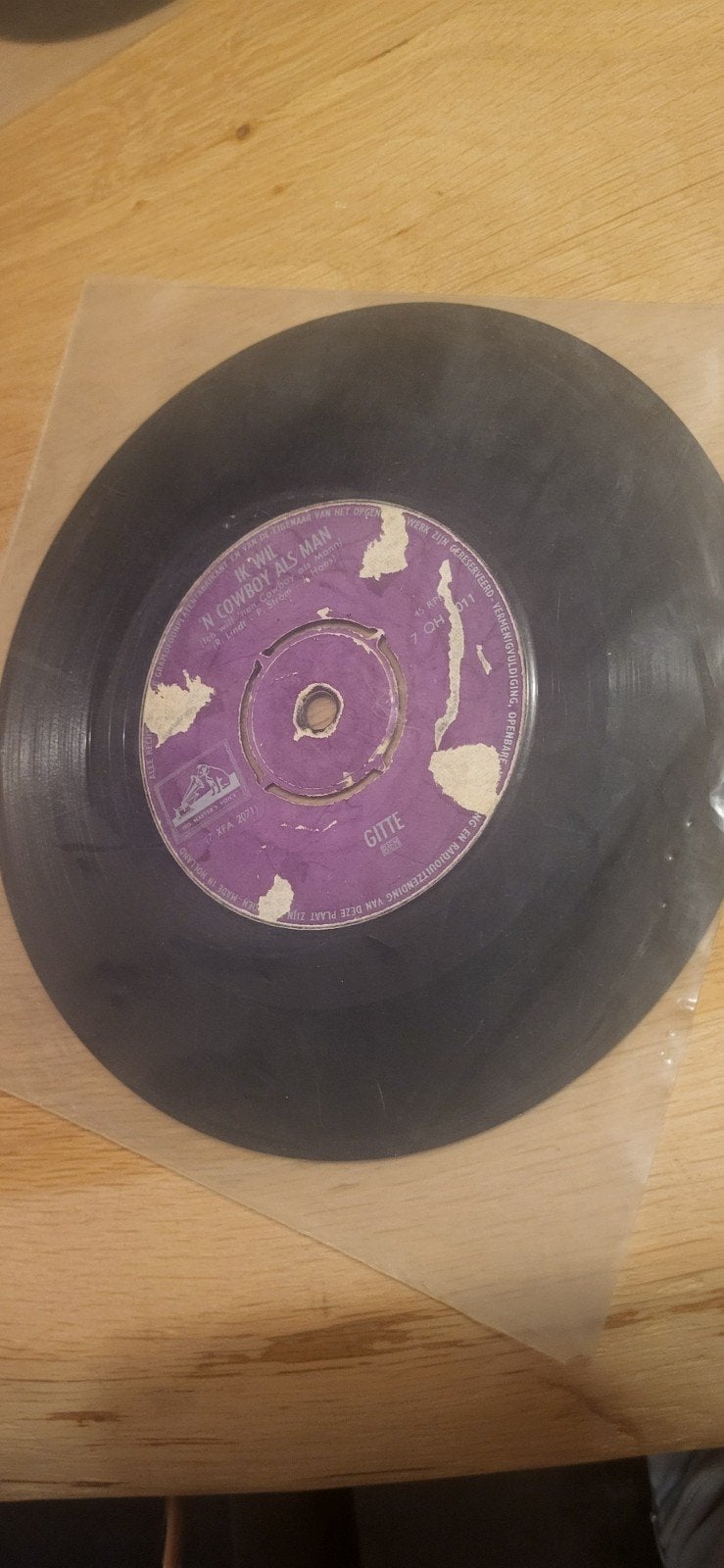 gitte ik wil een cowboy als man vinyl, Ophalen of Verzenden