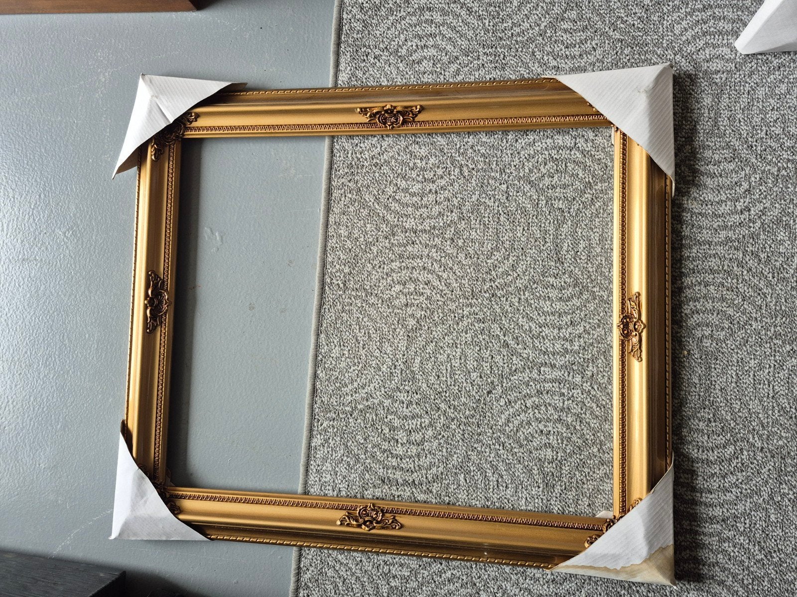 Gouden fotolijst met sierrand - Barok stijl, Kunststof, Verzenden, Met sierrand, Nieuw