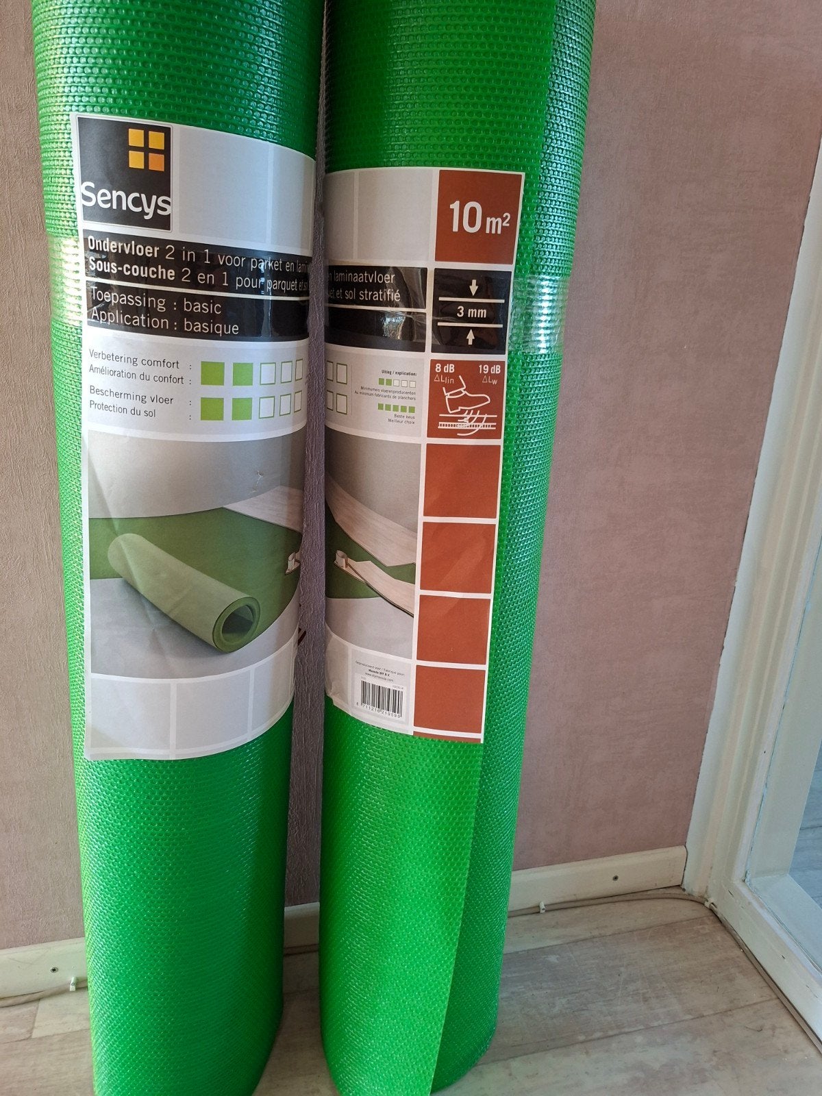 2in1 ondervloer voor parket en  laminaat, Ophalen, Overige materialen, 30 cm of meer, 50 tot 150 cm