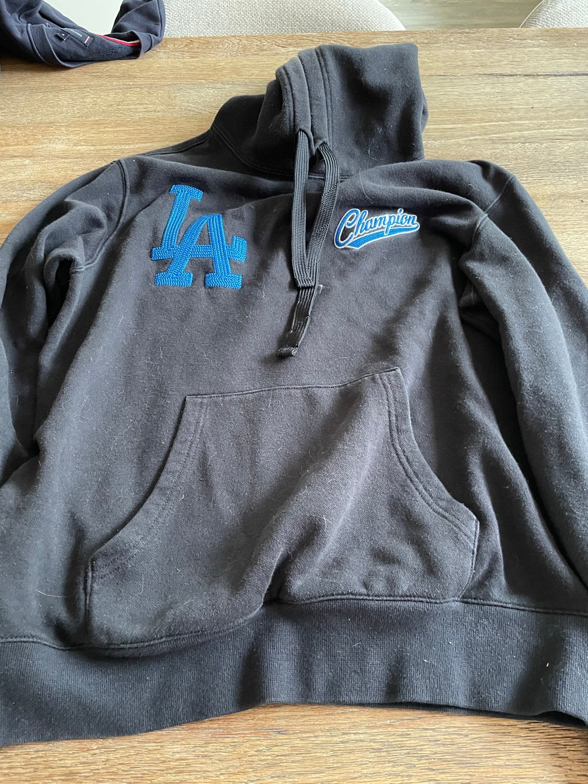 Champion LA Dodgers Hoodie Zwart - Maat S, Ophalen of Verzenden, Gedragen