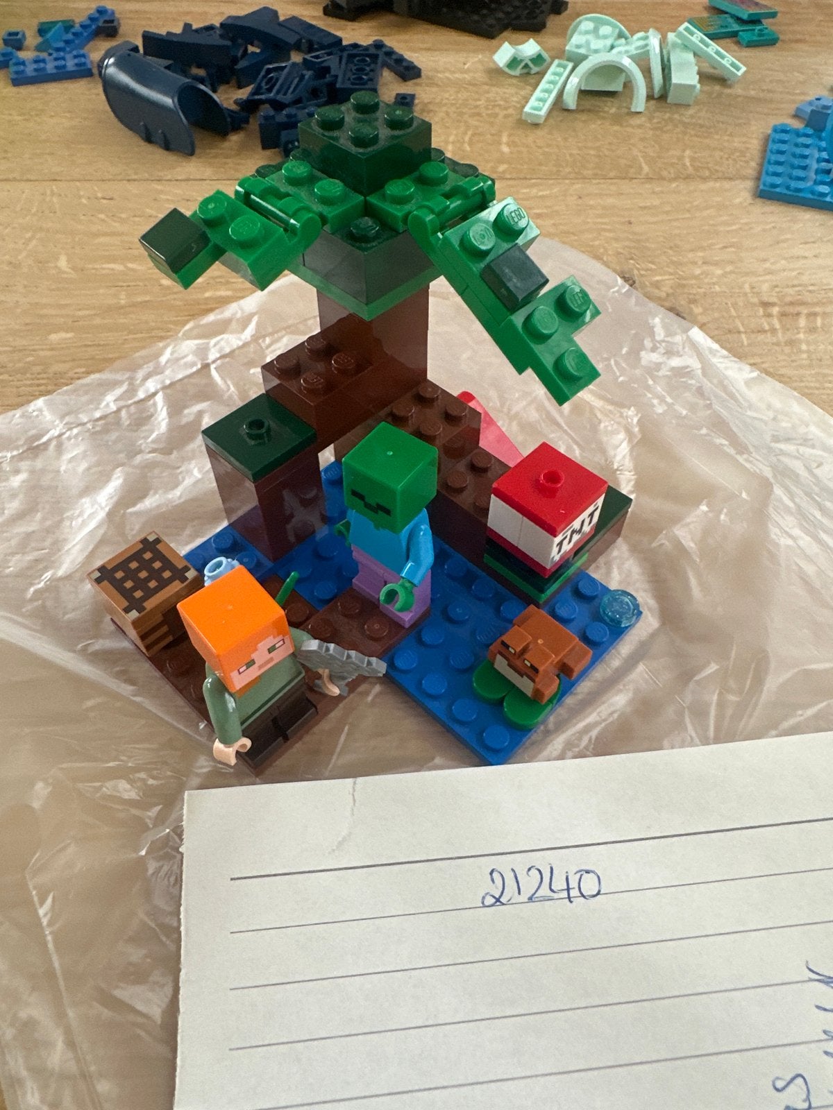 LEGO Minecraft Het Moerasavontuur (21240), Ophalen of Verzenden, Gebruikt