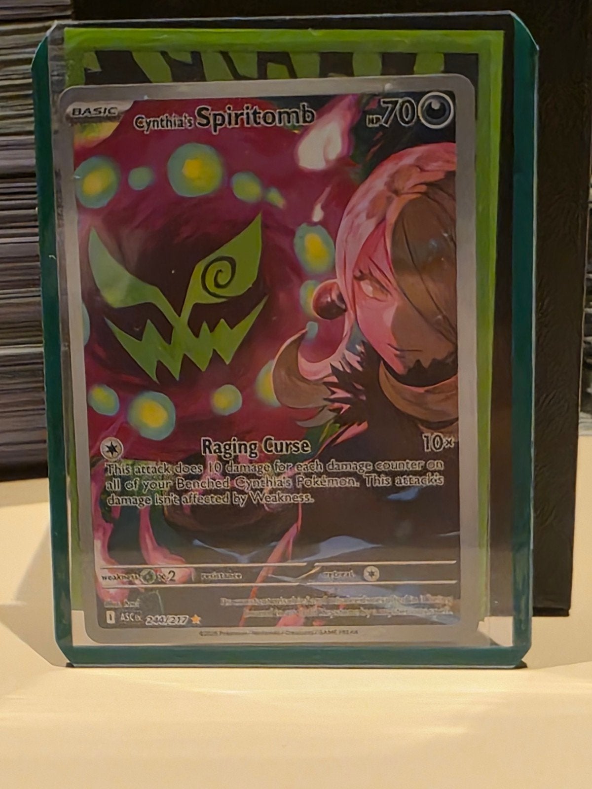 Cynthia's Spiritomb  244/217, Ophalen of Verzenden, Zo goed als nieuw, Losse kaart, Foil