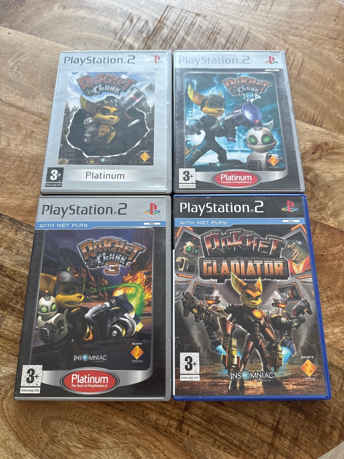 Ratchet & Clank PS2 Games Bundel (4 stuks), Avontuur en Actie, Gebruikt, 1 speler, Eén computer