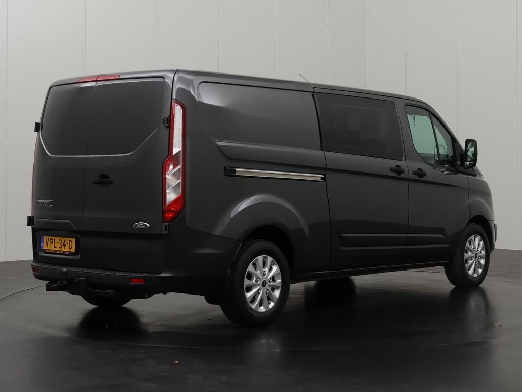 Ford Transit Custom 2.0TDCI 130PK Lang Dubbele Cabine | 6-Pe, Auto's, Voorwielaandrijving, Euro 6, 4 cilinders, Multifunctioneel stuurwiel