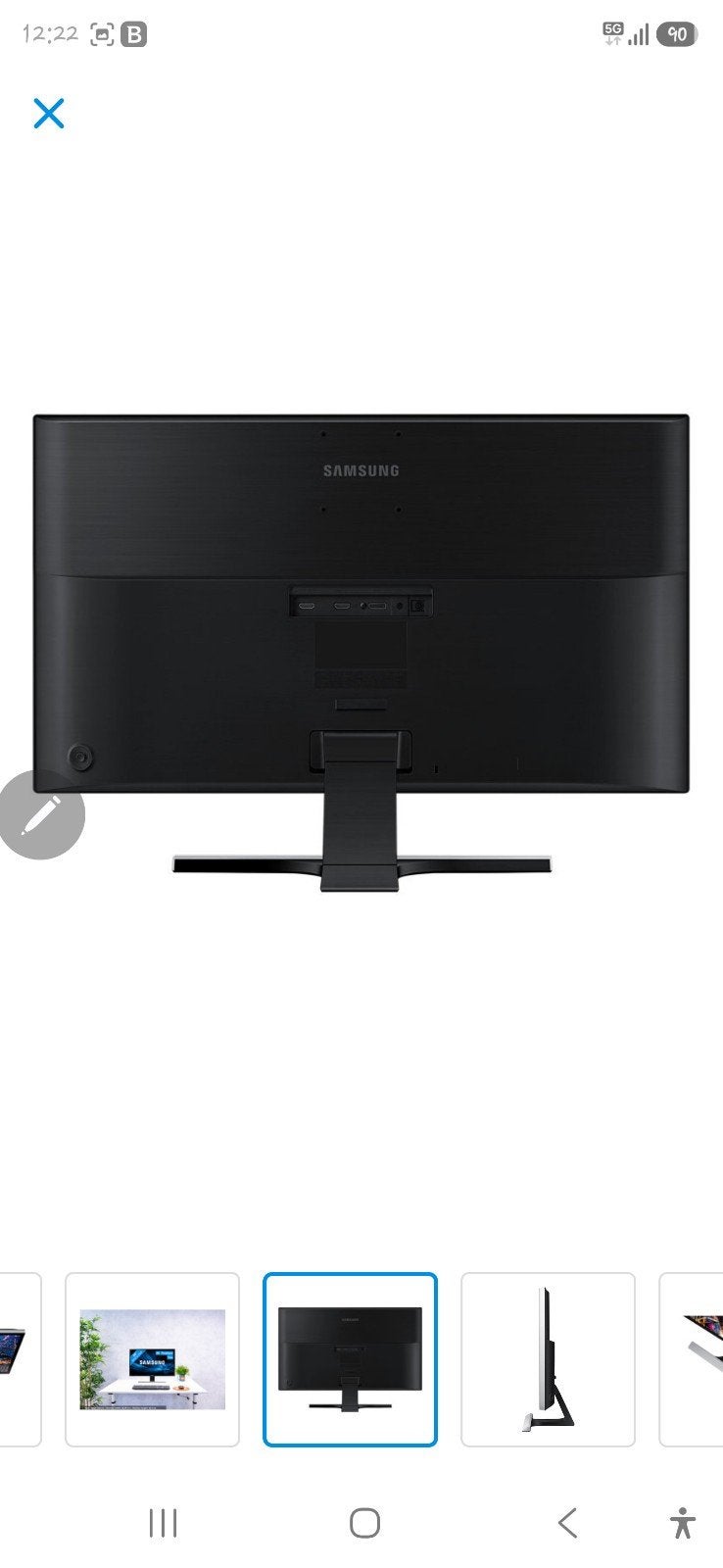 Samsung 28 inch 4K FreeSync monitor (3840x2160, 1ms), Ultra HD (4K), TN, 60 Hz of minder, Ophalen