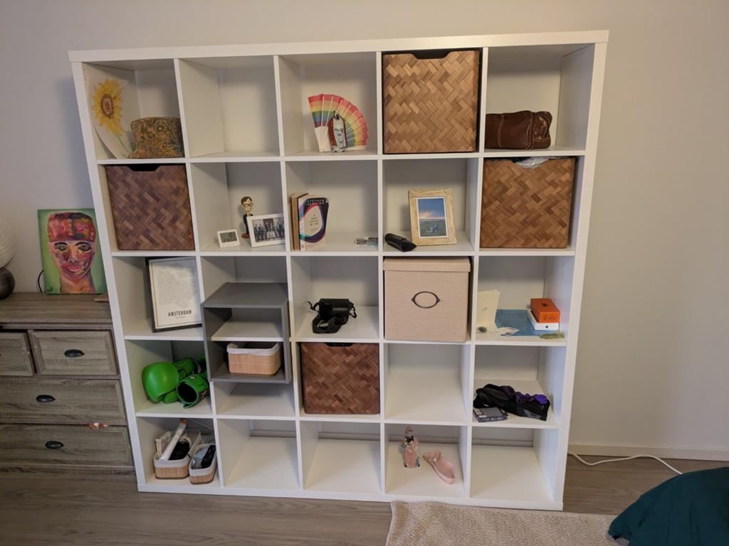 Kallax kast IKEA met 25 vakken, Ophalen, Zo goed als nieuw