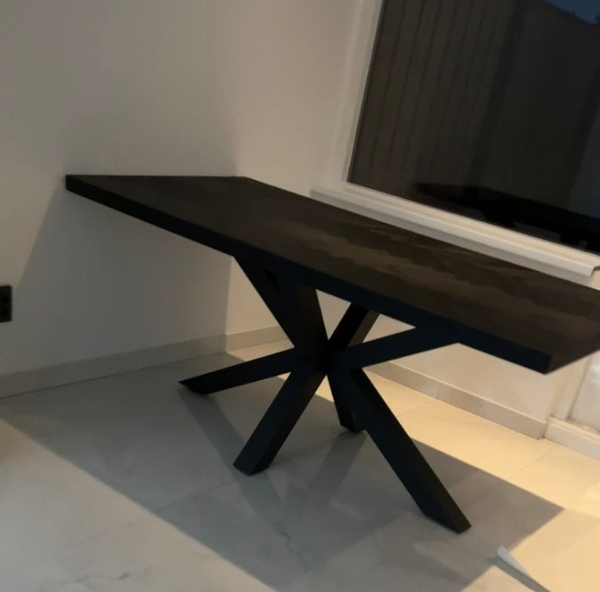 Eettafel + salontafel, Ophalen, 50 tot 100 cm, Zo goed als nieuw, 150 tot 200 cm