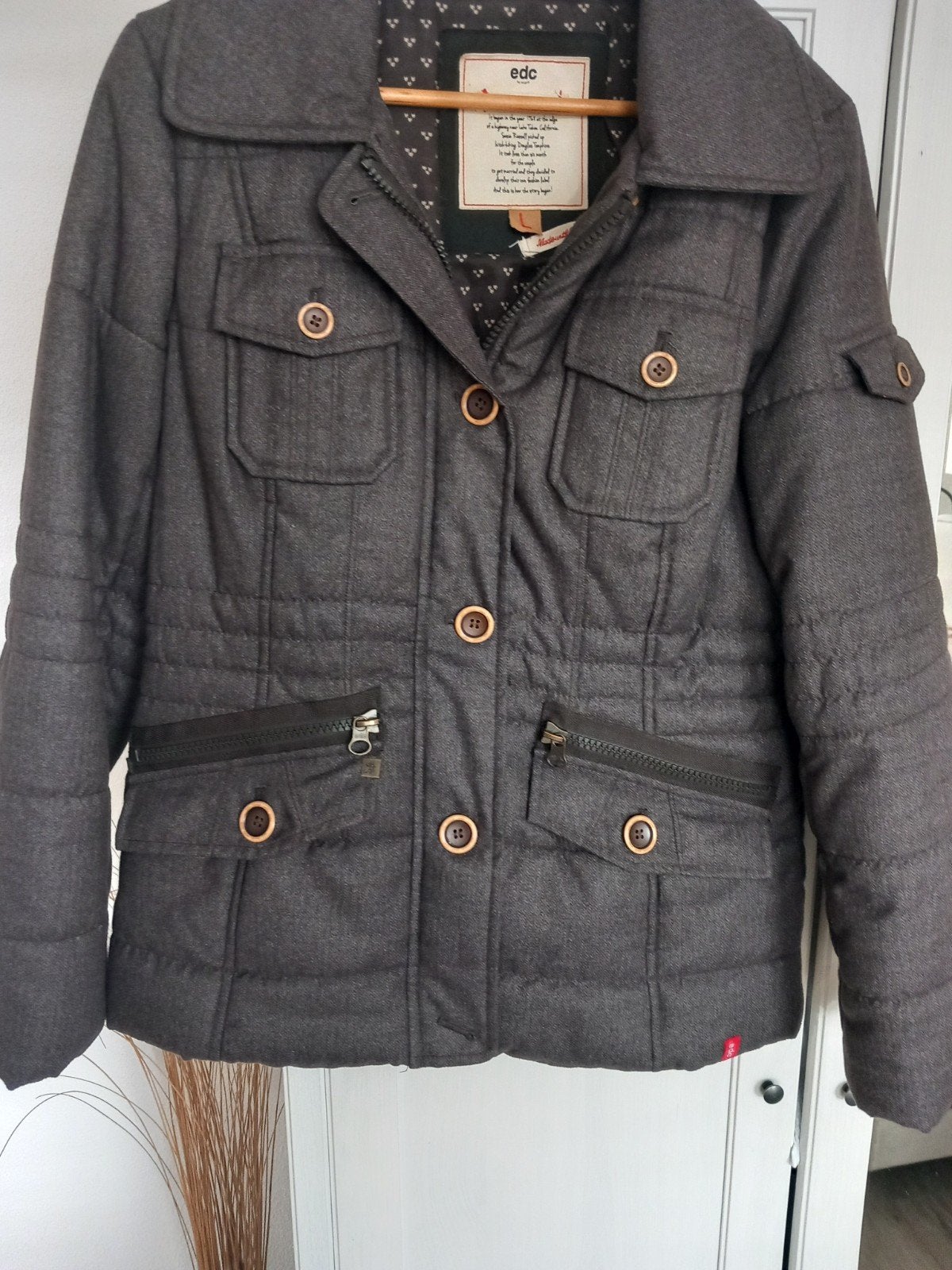 EDC by Esprit jas, valt als maat 38/40, Kleding | Dames, EDC by Esprit, Grijs, Gedragen, Ophalen