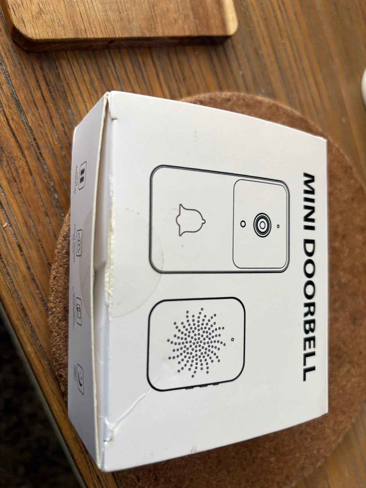 Mini videodeurbel met gong en laadkabel, Ophalen of Verzenden, Nieuw