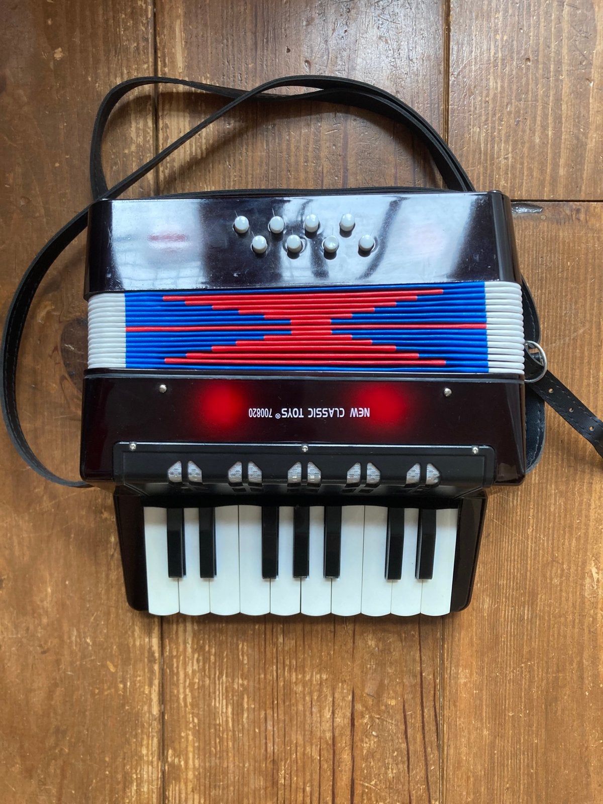 SUPERLEUKE kinderaccordeon, Overige merken, Met riemen, Zo goed als nieuw, Toetsaccordeon