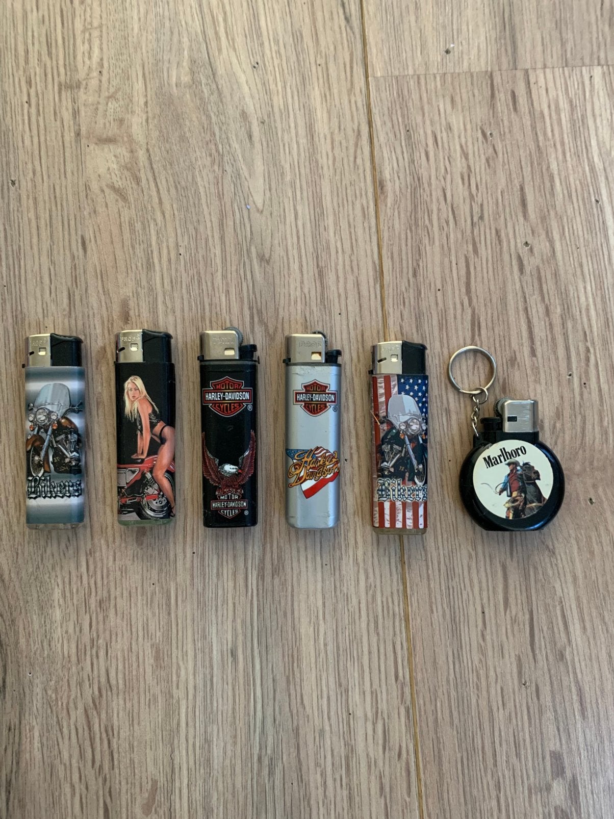 Vintage Harley davidson aanstekers+ marlboro, Motoren, Ophalen of Verzenden
