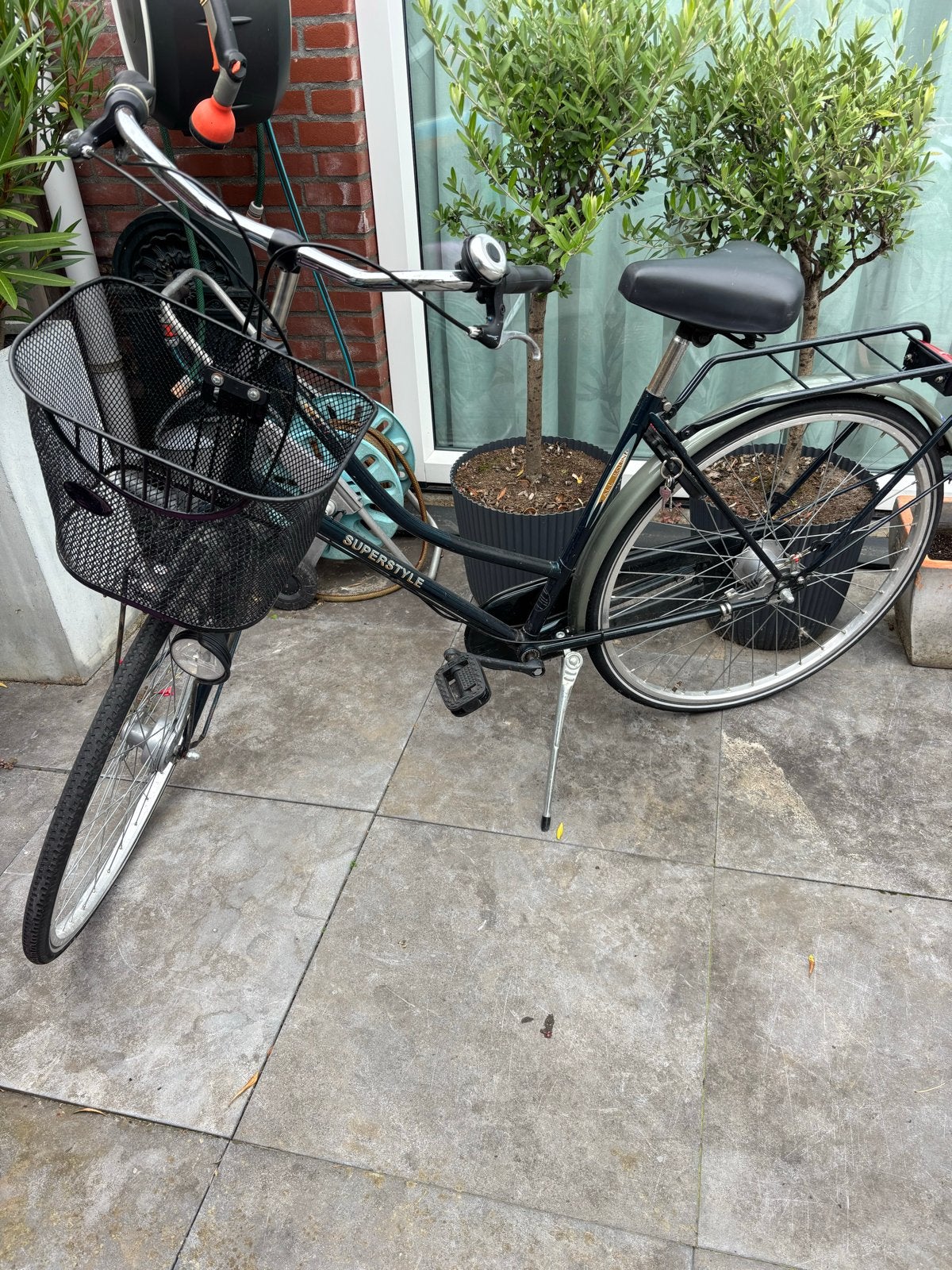 Union Superstyle Damesfiets met mand en 3 versnellingen, Terugtraprem, Versnellingen, Ophalen, Overige merken