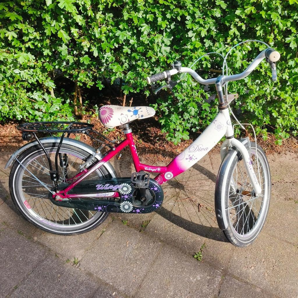 Meisjesfiets 20 inch Wings Diva - Gebruikt, Fietsen en Brommers, Fietsen | Kinderfietsjes, Ophalen, Gebruikt, 20 inch of meer