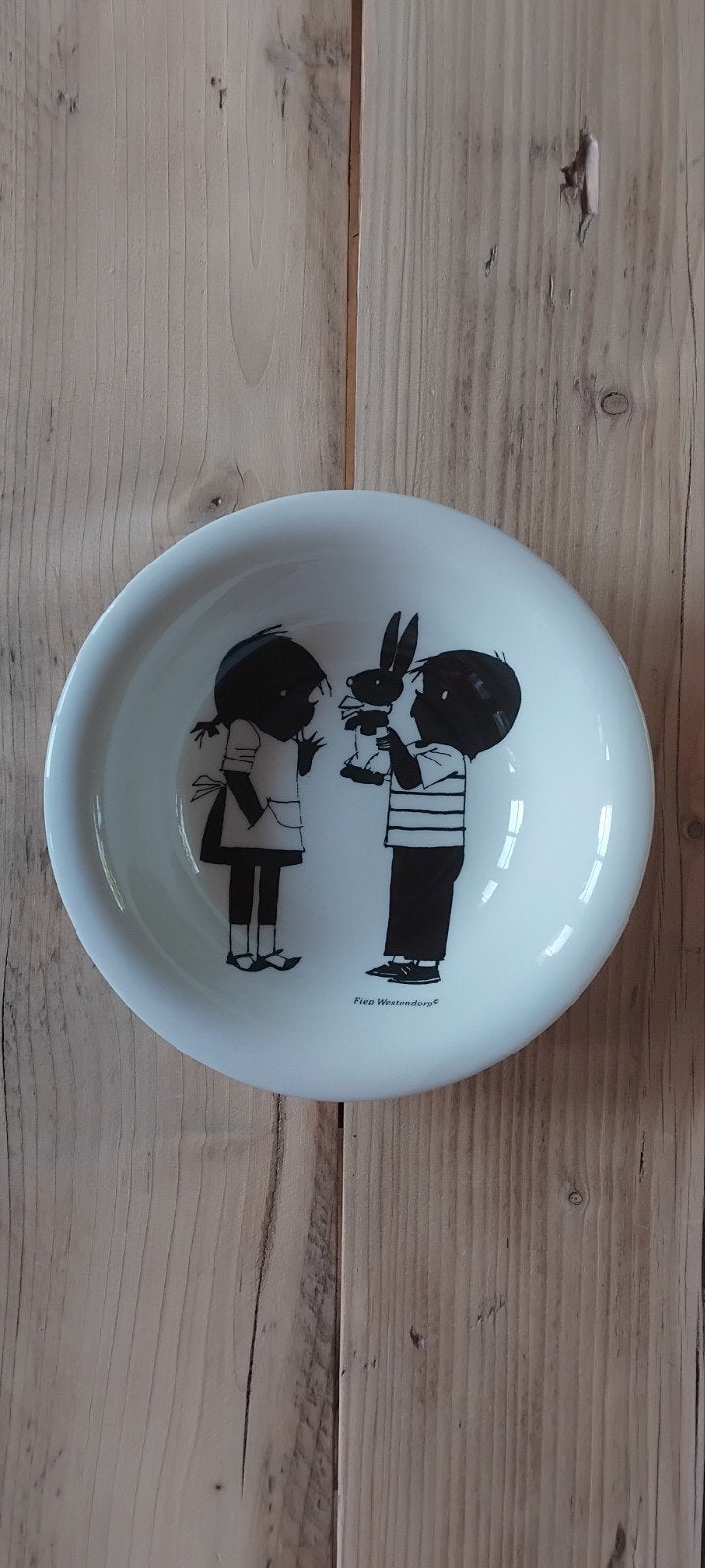 Jip en Janneke papbordje, Overige merken, Keramiek, Ophalen of Verzenden, Zo goed als nieuw