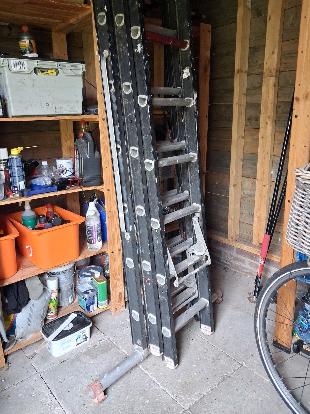 Altrex schuifladder 3x9, Ophalen, 4 meter of meer
