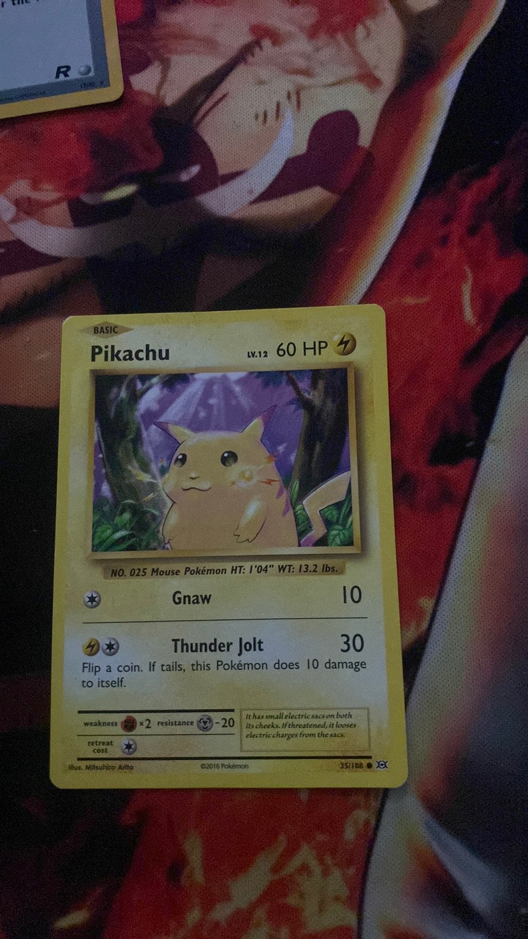 Pikachu pokemon kaart, Ophalen of Verzenden, Zo goed als nieuw