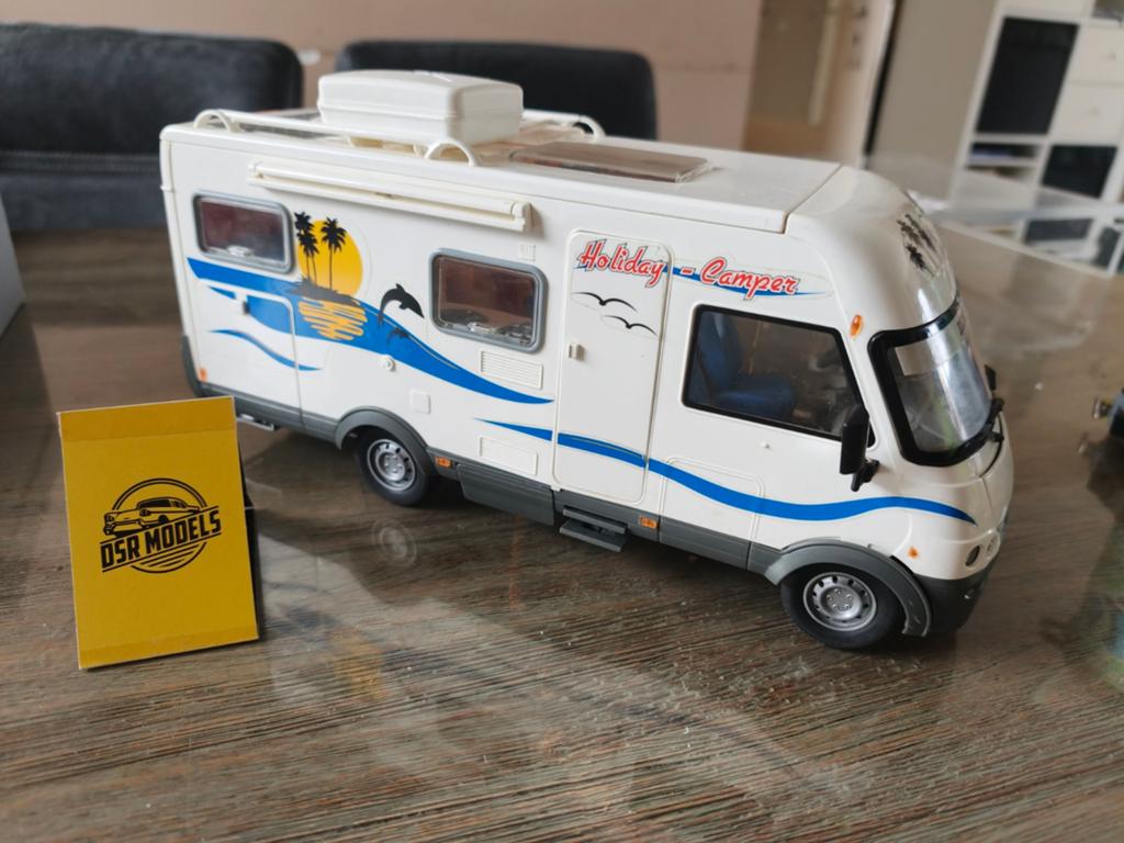 Dickie toys Camper Hymer, Hobby en Vrije tijd, Modelauto's | Overige schalen, Zo goed als nieuw, Auto, Ophalen of Verzenden