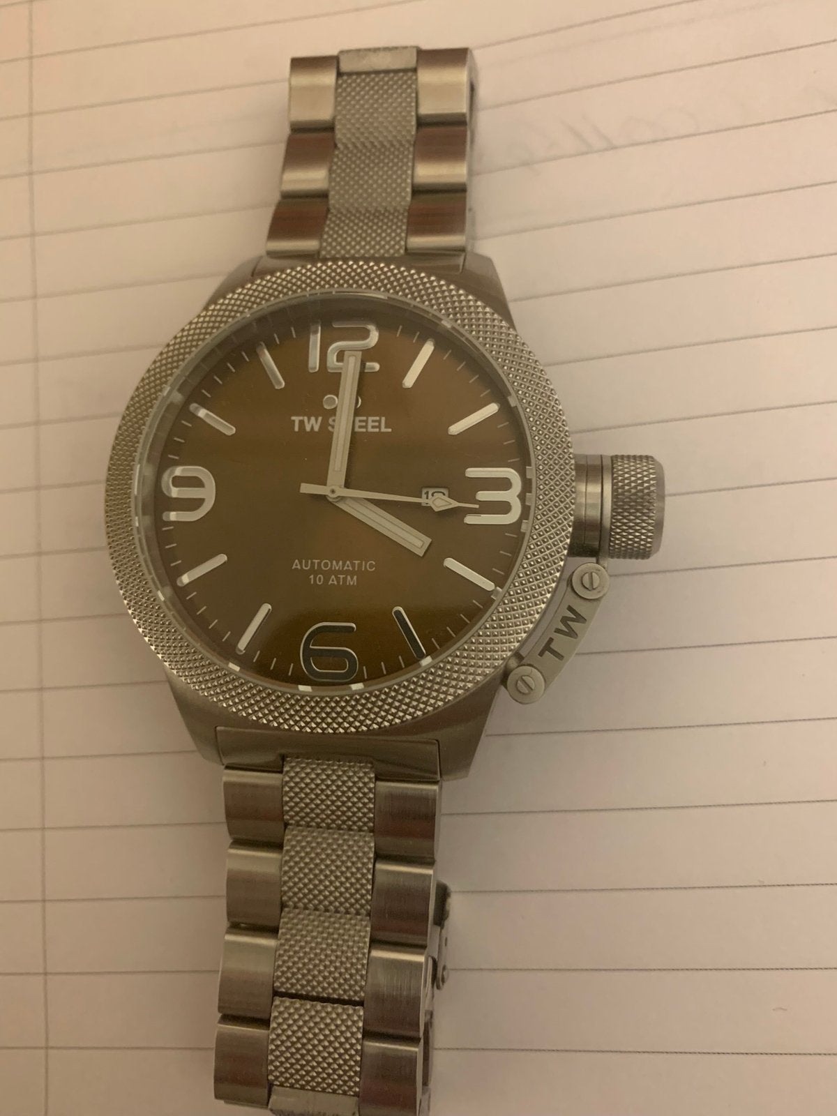 Tw Steel automatic, Sieraden, Tassen en Uiterlijk, Horloges | Heren, Overige merken, Staal, Staal, Polshorloge