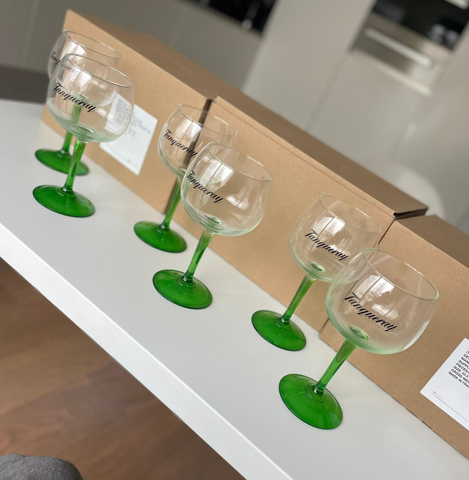 Tanqueray Ballon gin glazen 18 stuks nieuw 3 dozen., Ophalen of Verzenden, Nieuw, Overige typen