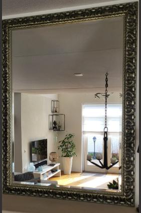 Grote Spiegel, Huis en Inrichting, Woonaccessoires | Spiegels, Ophalen, Gebruikt, 100 tot 150 cm, 75 tot 100 cm