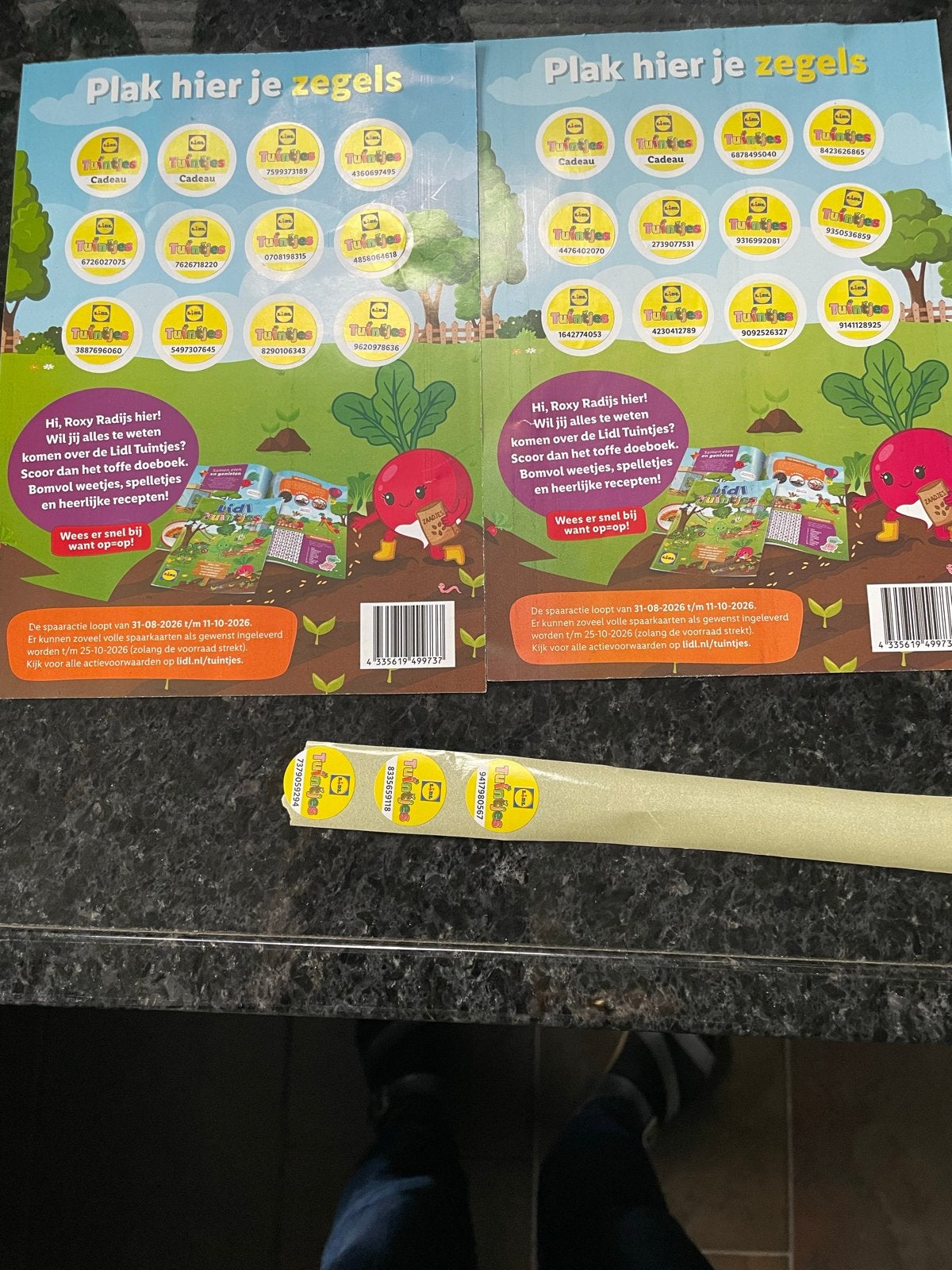 Lidl Tuintjes spaarzegels (volledige spaarkaarten), Lidl, Ophalen