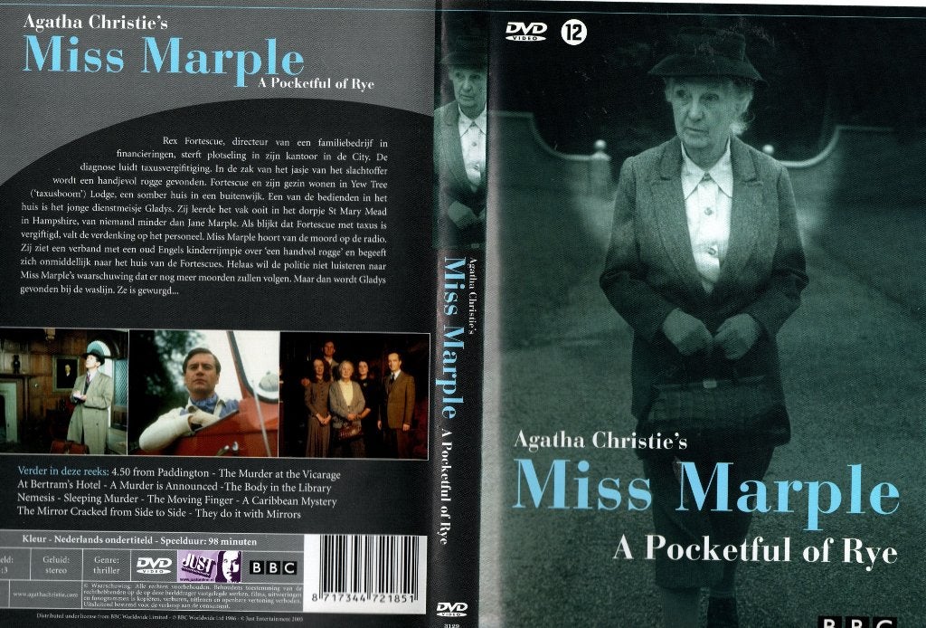 Miss Marple, A Pocketful of Rye, Vanaf 12 jaar, Ophalen of Verzenden, Zo goed als nieuw