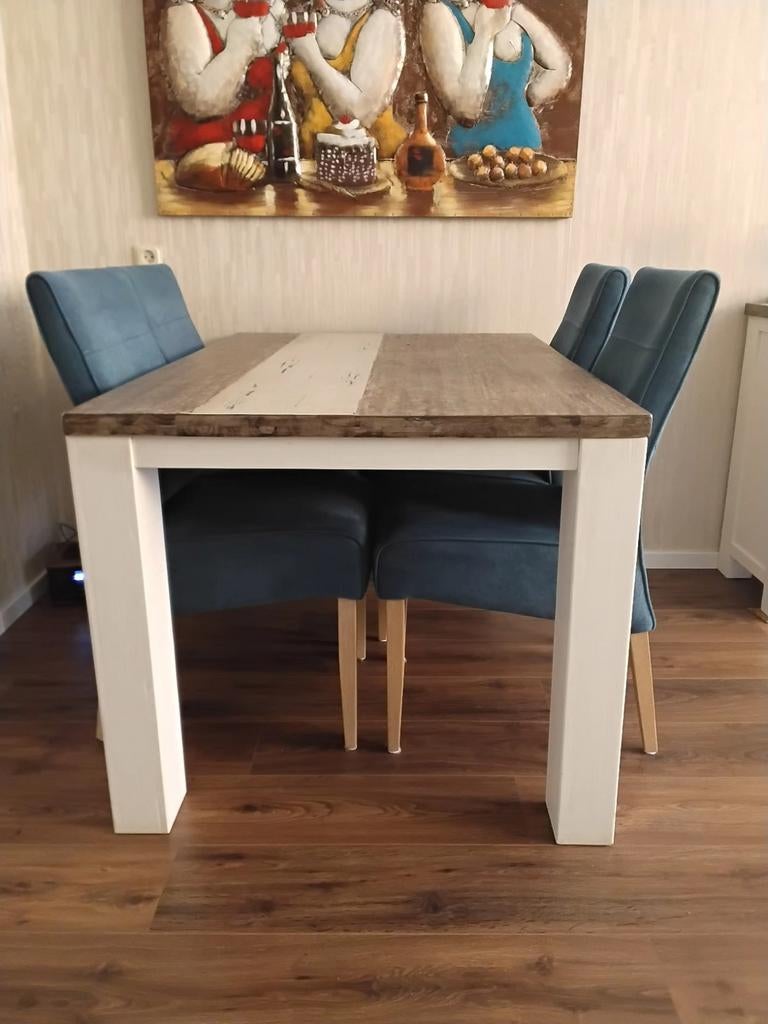 4-delige set stoelen met tafel, Ophalen of Verzenden