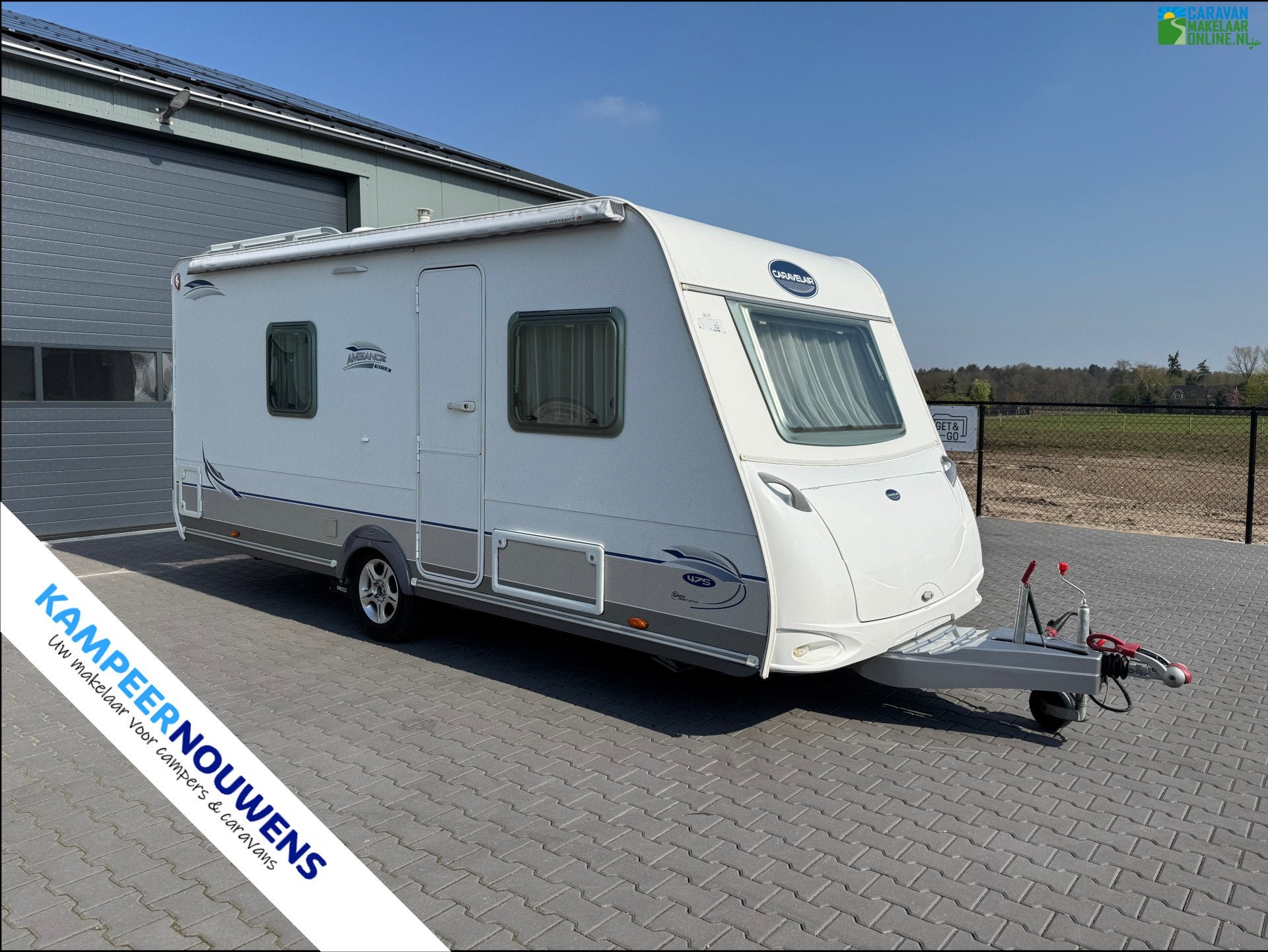 Caravelair Ambiance Style 475 | Nette staat | Vast bed | 4p!, Rondzit, Bedrijf, Lengtebed, 5 tot 6 meter