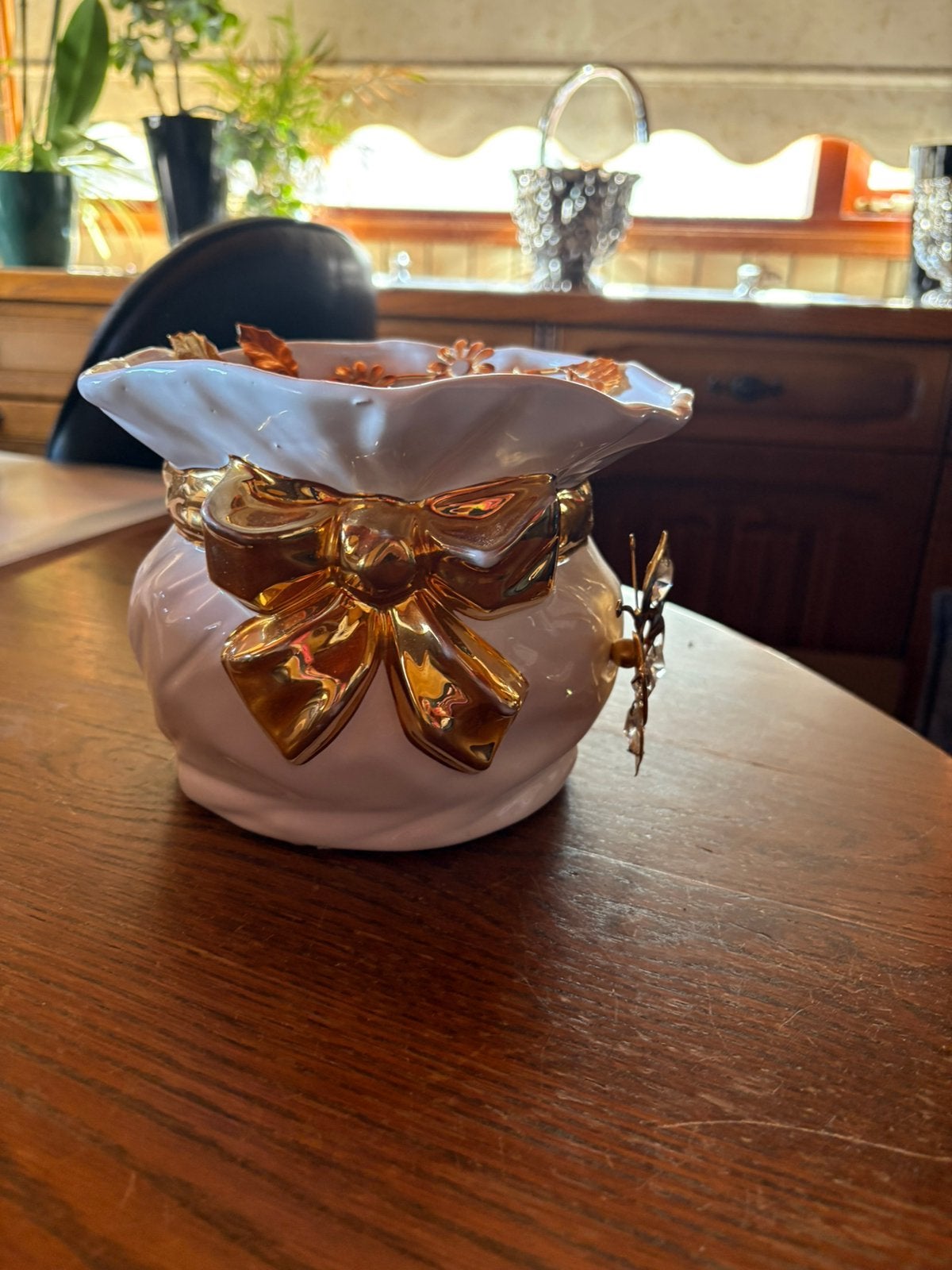 Wit met gouden vaas, Ophalen of Verzenden