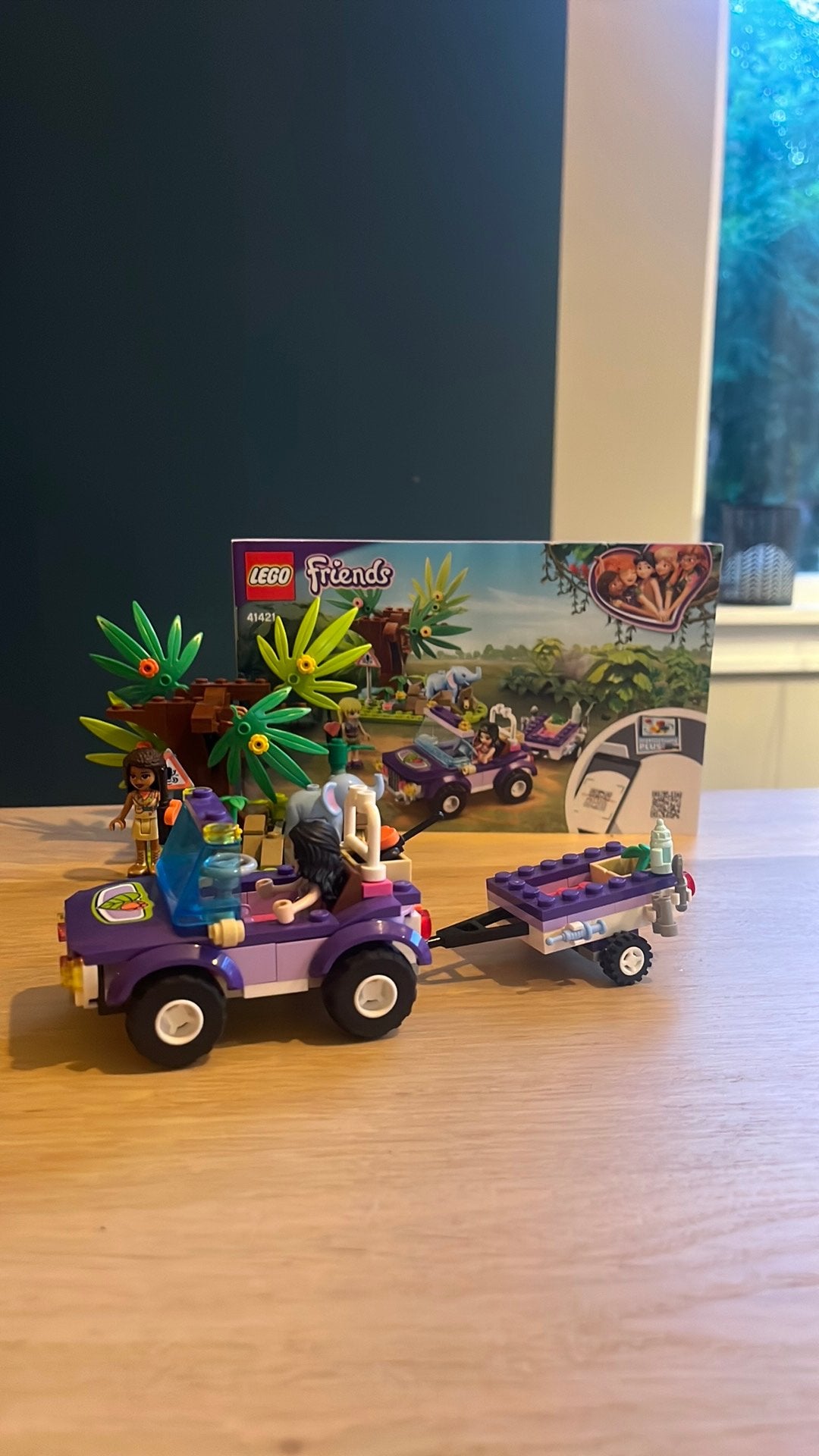 Lego friends emma en andrea in de jungle, Lego, Ophalen of Verzenden, Zo goed als nieuw, Compleet