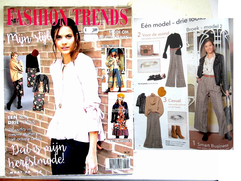 Mode maken - Fashion trends 31 en Sabrina nr. 9, Hobby en Vrije tijd, Kledingpatronen, Overige merken, Verzenden, Vrouw, Overige typen