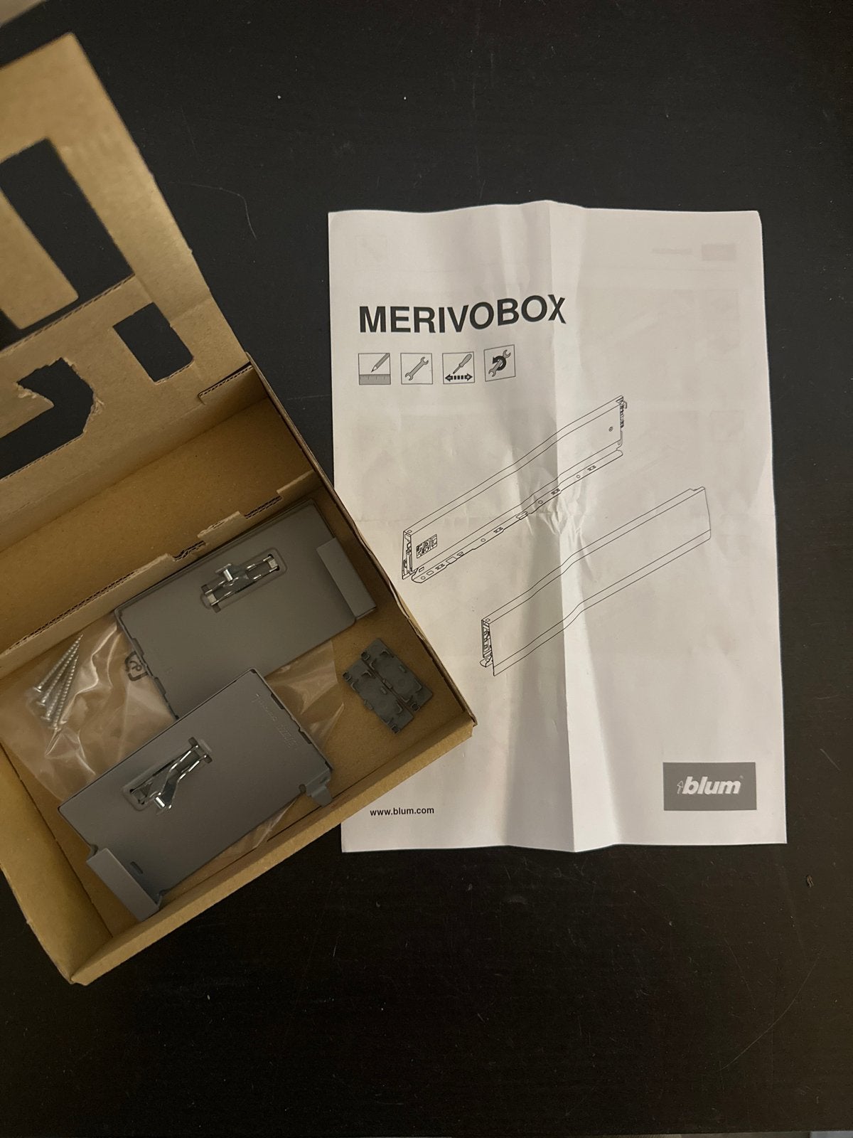 Nieuwe Blum Merivobox ladegeleiderset, ., Nieuw, Ophalen of Verzenden, .