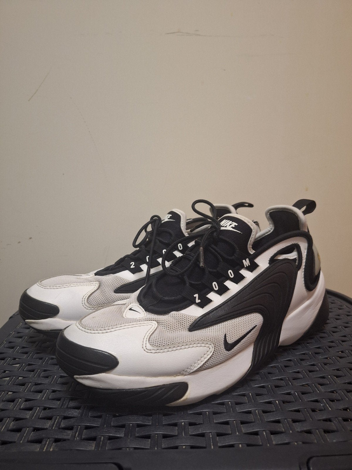 Nike Zoom 2K Sneakers - Zwart/Wit, Maat 42.5, Zwart, Nike, Ophalen of Verzenden, Sneakers of Gympen