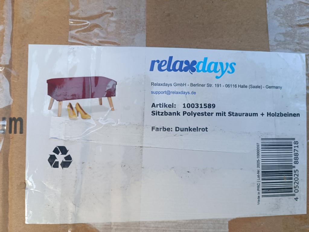 Bankje  met opbergruimte., Ophalen, 100 tot 150 cm, Nieuw, 50 tot 100 cm