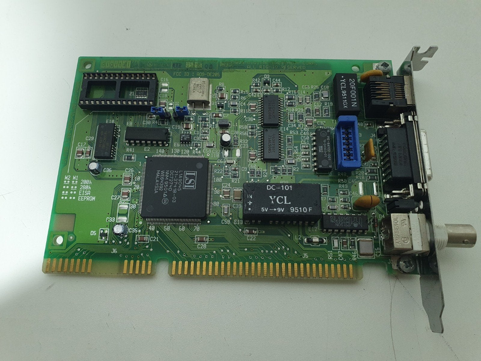 DEC DE205 EtherWORKS ISA Netwerkkaart Combo BNC/AUI/RJ45, Intern, Gebruikt, ., Ophalen of Verzenden