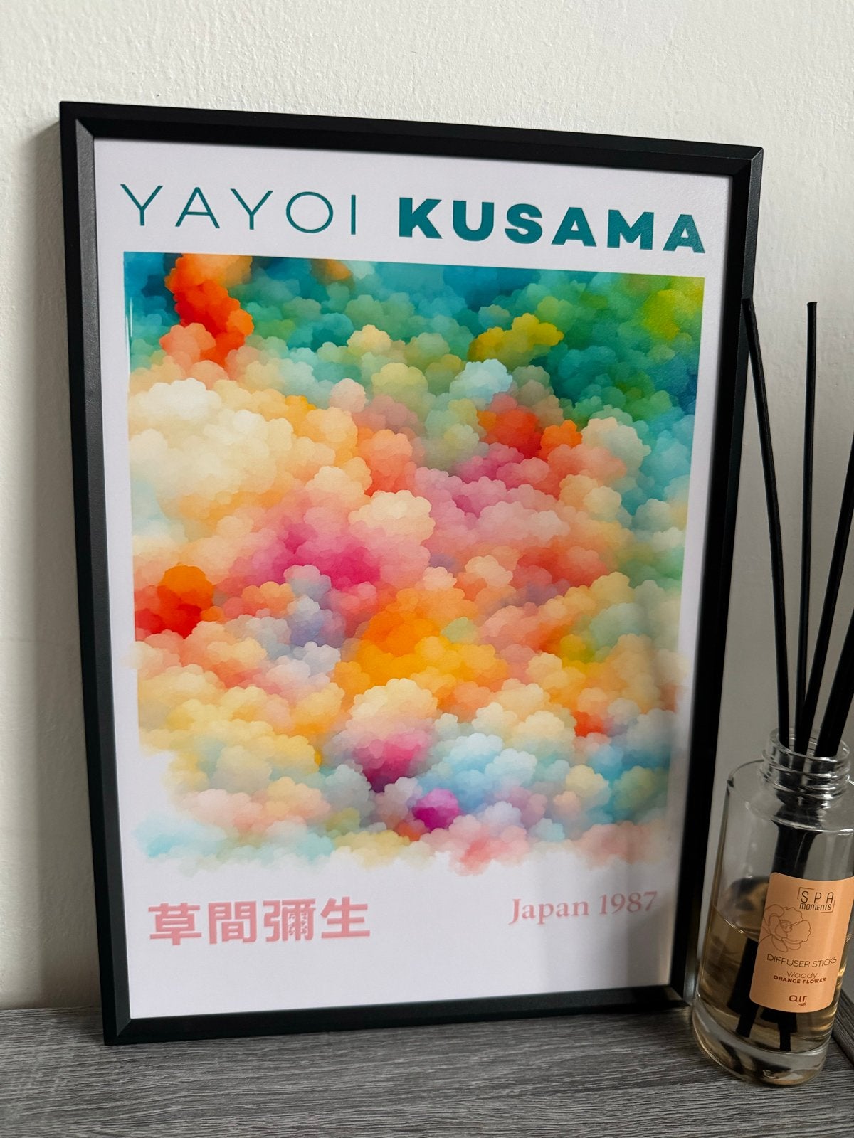 Yayoi Kusama Poster 21x30cm Ingelijst Nieuw, Rechthoekig Staand, Met lijst, A4 of kleiner, Nieuw