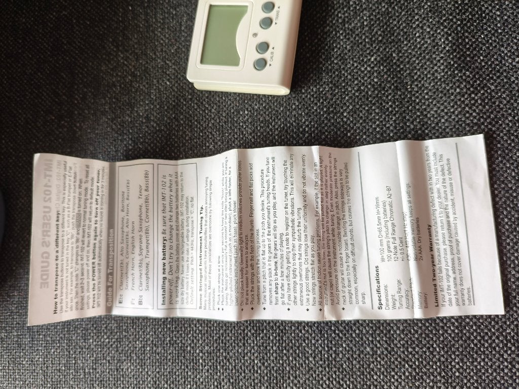 Intelli Chromatic Tuner-IMT102, Ophalen of Verzenden, Gebruikt, Viool of Altviool