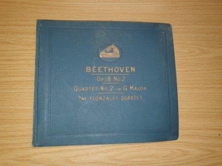 Beethoven verzamelbundel 4 platen 78 toeren D.A.851-854, 10 inch, Ophalen of Verzenden, Zo goed als nieuw, Voor 1960