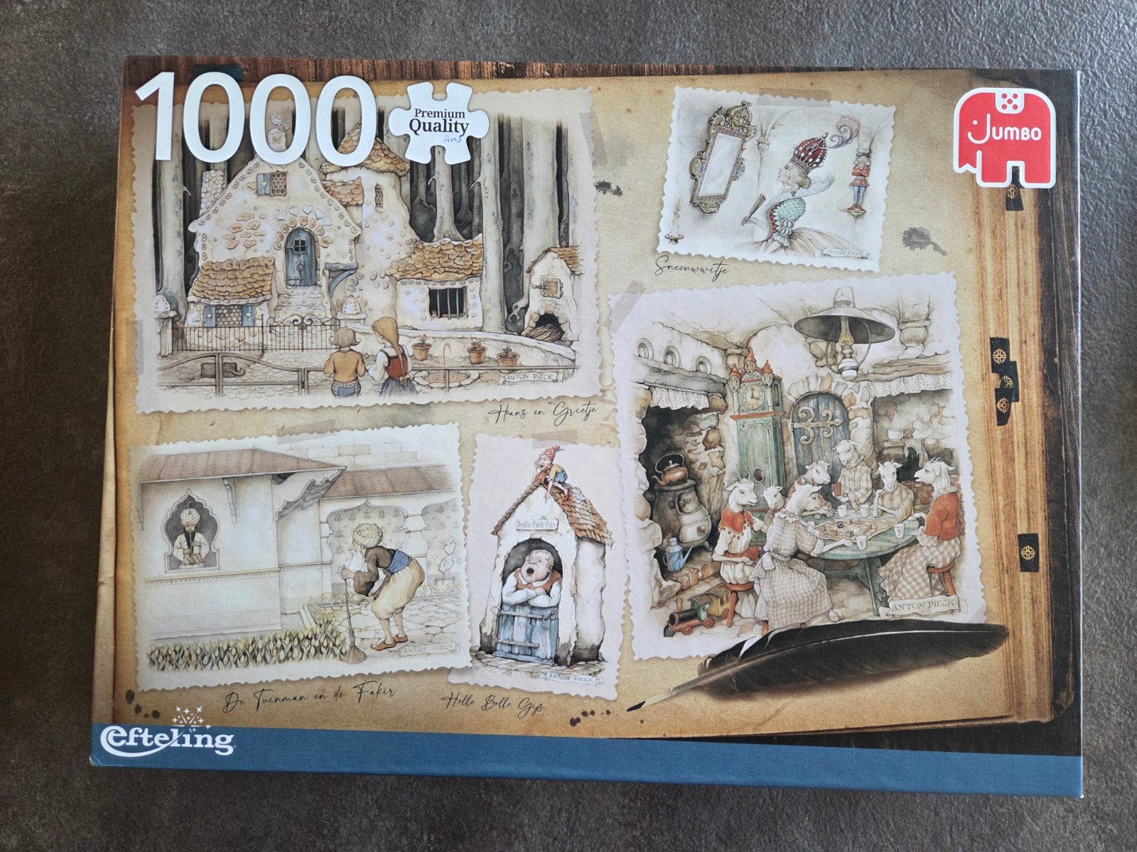 Jumbo Efteling Sprookjesbos Puzzel 1000 Stukjes, Ophalen of Verzenden, 500 t/m 1500 stukjes, Zo goed als nieuw, Legpuzzel